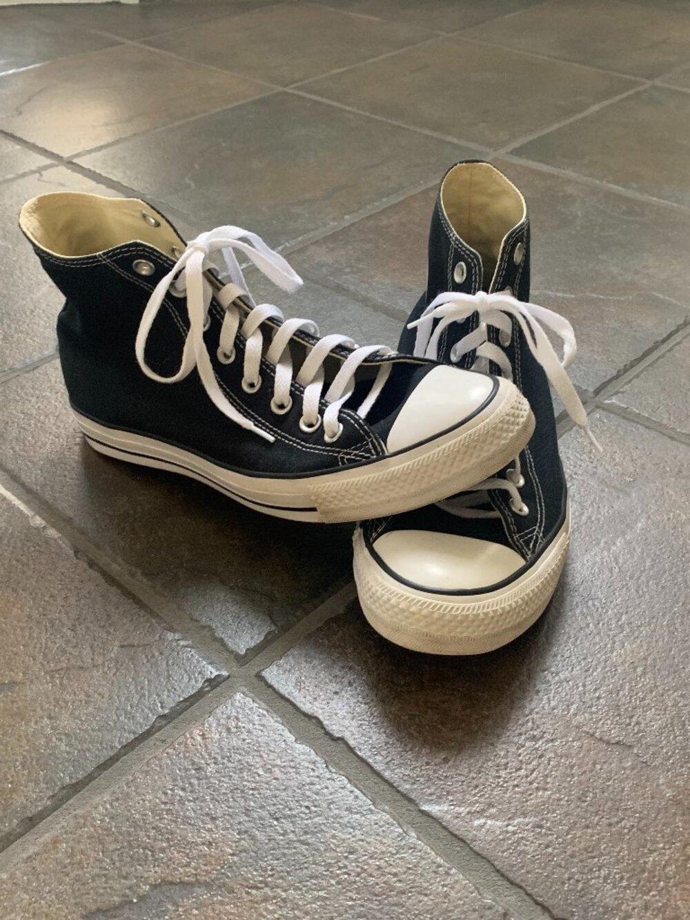 CONVERSE All Stars high-top black/white sneakers